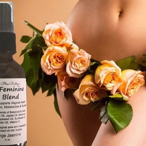 Yoni Feminine Oil Natural Herbal Botanical Blends 2 oz Bottle Assorted Scents