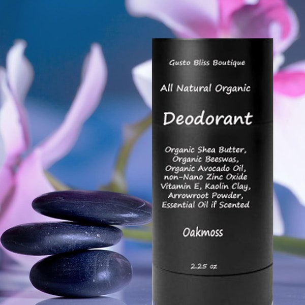 Natural Organic Deodorant Zinc Oxide Aluminum Free Non GMO Deodorant Won't Stain Clothes