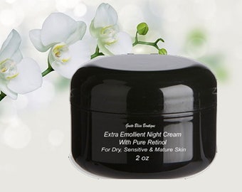 Face Cream Pure Retinol Extra Emollient Night Cream With Shea Butter & Manuka Honey Moisturizes Mature Skin Fragrance Free