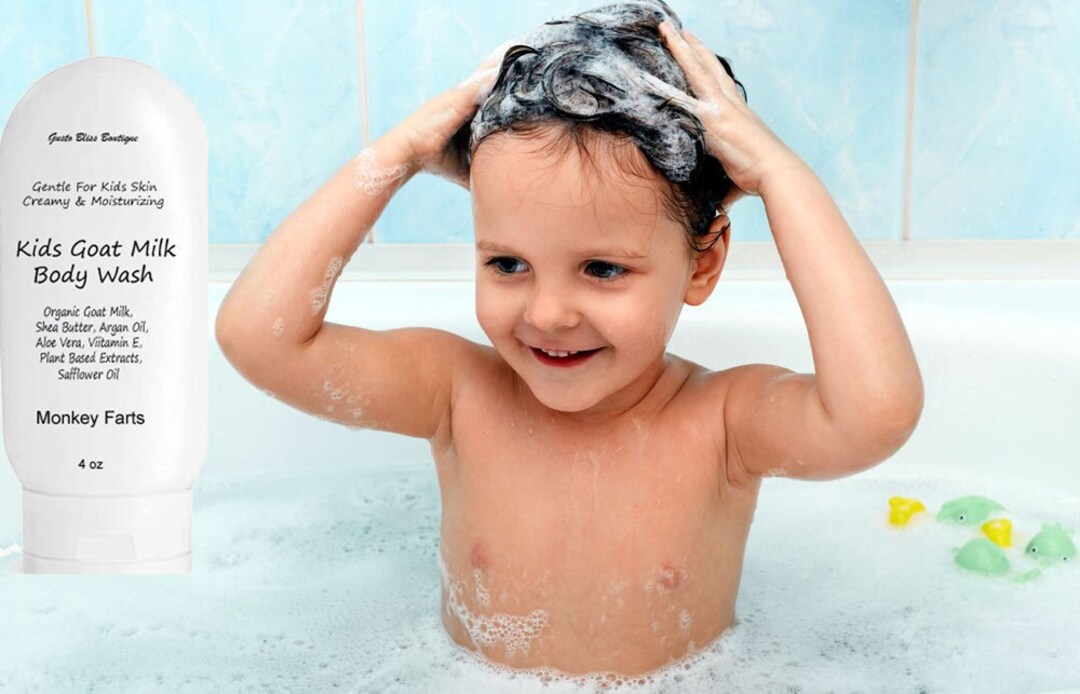 Kid's Goat Milk Body Wash Creamy Moisturizing and Gentle With Kid's