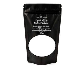 Goat Milk Bath Soak: Organic 4 Specific Types For Skin (12 oz) Reusable Bag
