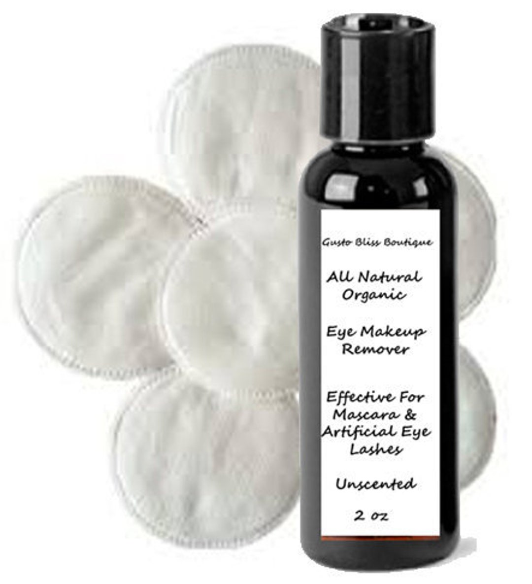ensidigt Ti år Allieret Eye Makeup Remover Oil Natural and Organic With 5 Cotton - Etsy
