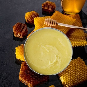 Creamy Beeswax Balm Serious Moisture Retention for Skin  1 or 2 oz Pocket Tins