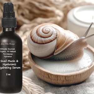 Snail Mucin & Hyaluronic Hydrating Serum: Ethically Sourced (1 or 2 oz)