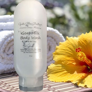 Goat Milk Body Wash: Moisturizing, Natural, Organic, All Skin Types - Choose Scent/ Size