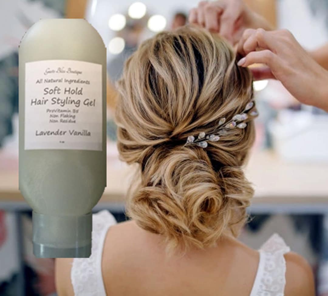 Hair Styling Gel Light Hold for All Hair Types Natural Ingredients