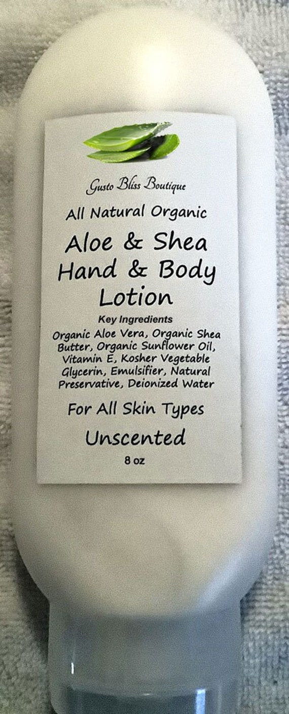 Aloe Shea Hand & Body Lotion: Rich Moisturizing Lotion Choose Scent/Size