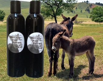 Donkey Milk Shampoo and Conditioner Leaves Hair Soft Shiny and Manageable Variety of Scents