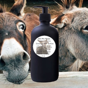 Donkey Milk Lotion Moisturizing and Organic Nice Rich Consistency Great For All Skin Types 8 oz Bottle Or Pocket Size Assorted Scents