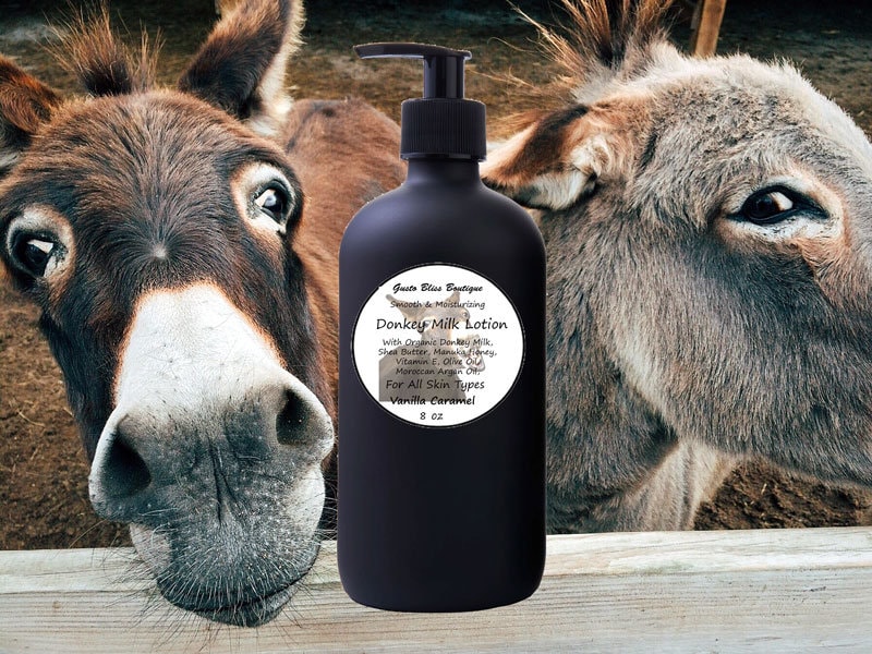 Donkey Milk Lotion: Luxury Skin Moisturizer Organic 8 Oz Scented