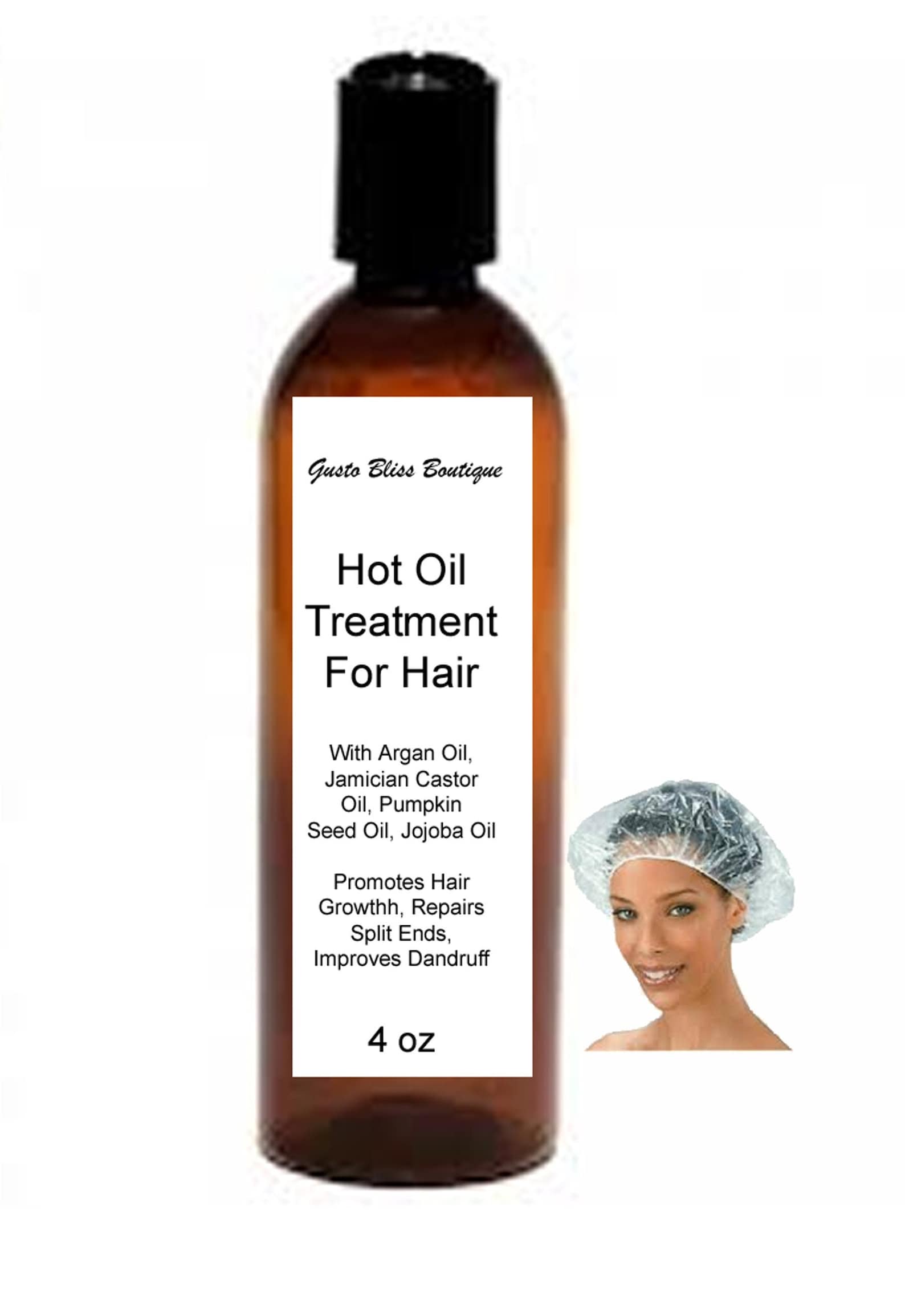 Hot Oil Treatment for Hair With Argan Jamician Castor Oil Etsy UK