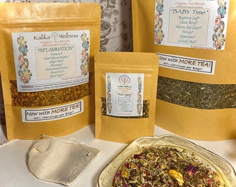 On Sale! ENDO Tea Organic Herbal Tea for Endometriosis Support - Healthy Loose Leaf Tea  – Healthy Bulk Blend for Womens Reproductive Health