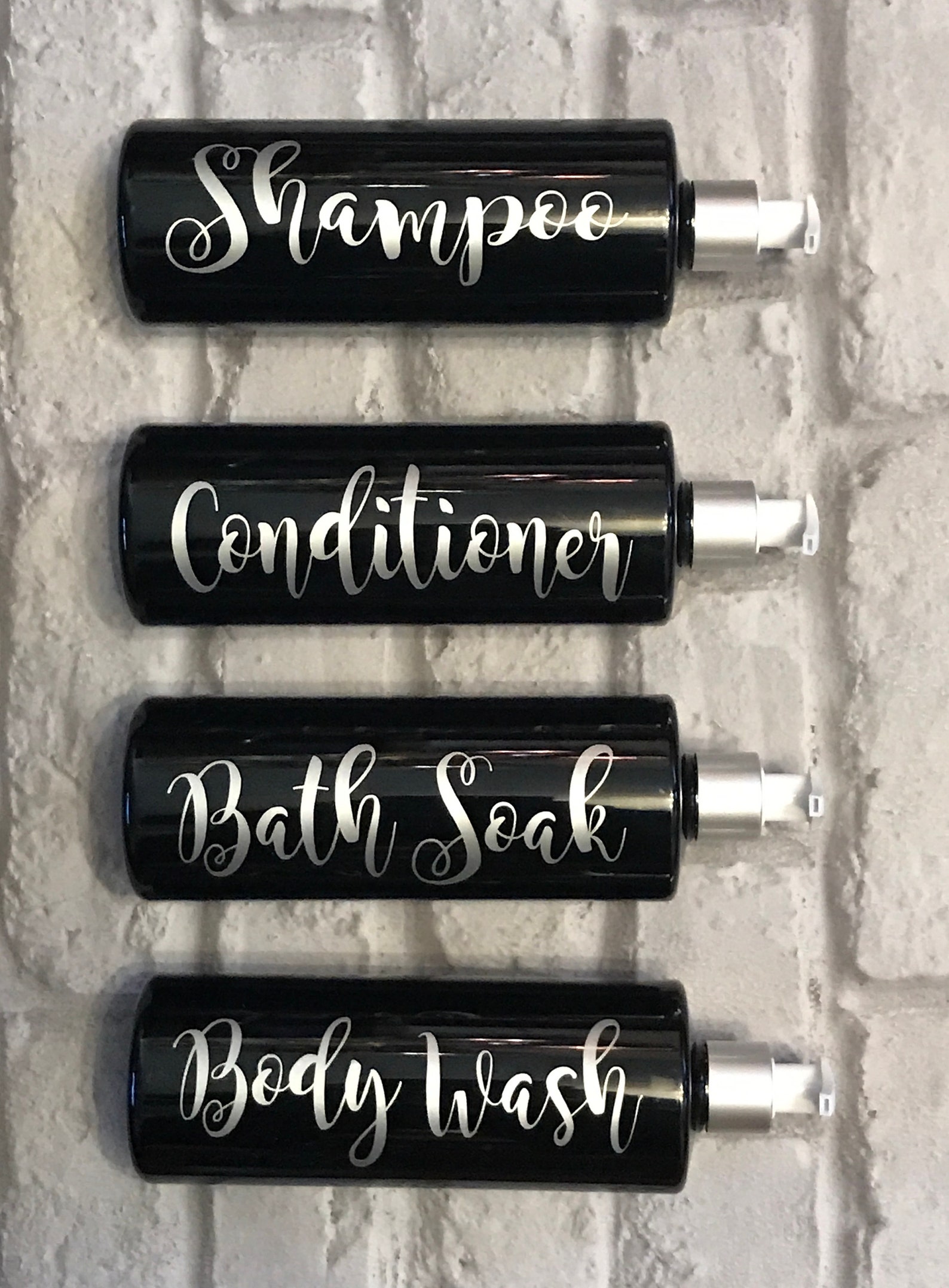 Conjunto de 4 etiquetas de vinilo calcomanías para botellas | Etsy