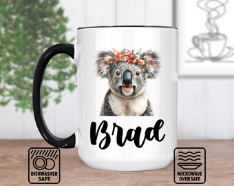 Koala Mug, Cute Koala Coffee Mug for Animal Lovers, Personalized Koala Gift with Adorable Design, Sweet Present