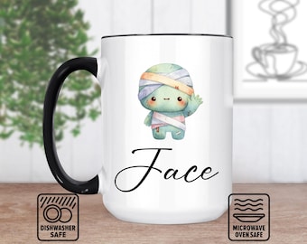 Mini Zombie Mug With Custom Name | Unique Personalized Mug Gift | Halloween Coffee Mug | Spooky Fun For Zombie Lovers | Handmade
