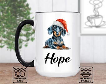 Dachshund Mug With Custom Name - Personalized Mug For Dog Lovers, Unique Gift For Dachshund Owners, Customizable Pet Lover Coffee Mug