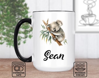 Koala Mug, Cute Koala Coffee Mug for Animal Lovers, Personalized Koala Gift with Adorable Design, Sweet Present