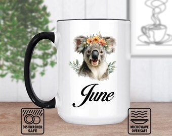 Koala Mug, Cute Koala Coffee Mug for Animal Lovers, Personalized Koala Gift with Adorable Design, Sweet Present