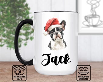 French Bulldog Mug With Custom Name - Adorable Gift For Dog Lovers | Personalized Mug For Pet Owners | Unique Frenchie Coffee Mug