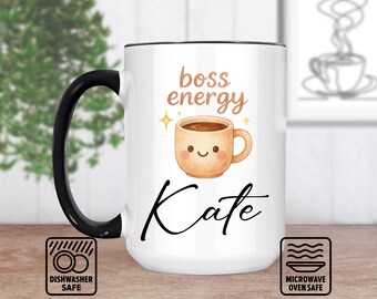 Boss Mug For Office Desk - Custom Gift For Bosses - Personalized Mug With Name - Unique Present For Leaders - Appreciation Coffee Mug