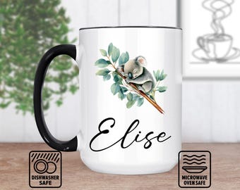 Koala Mug, Cute Koala Coffee Mug for Animal Lovers, Personalized Koala Gift with Adorable Design, Sweet Present