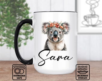 Koala Mug, Cute Koala Coffee Mug for Animal Lovers, Personalized Koala Gift with Adorable Design, Sweet Present