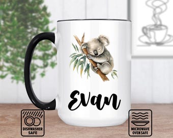 Koala Mug, Cute Koala Coffee Mug for Animal Lovers, Personalized Koala Gift with Adorable Design, Sweet Present