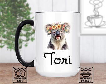 Koala Mug, Cute Koala Coffee Mug for Animal Lovers, Personalized Koala Gift with Adorable Design, Sweet Present