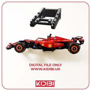 Angled Wall Mount for LEGO® Technic Ferrari SF-24 F1 Car (42207) – STL File