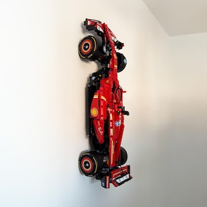 Vertical Wall Mount for LEGO® Technic Ferrari SF-24 F1 Car (42207) – Black