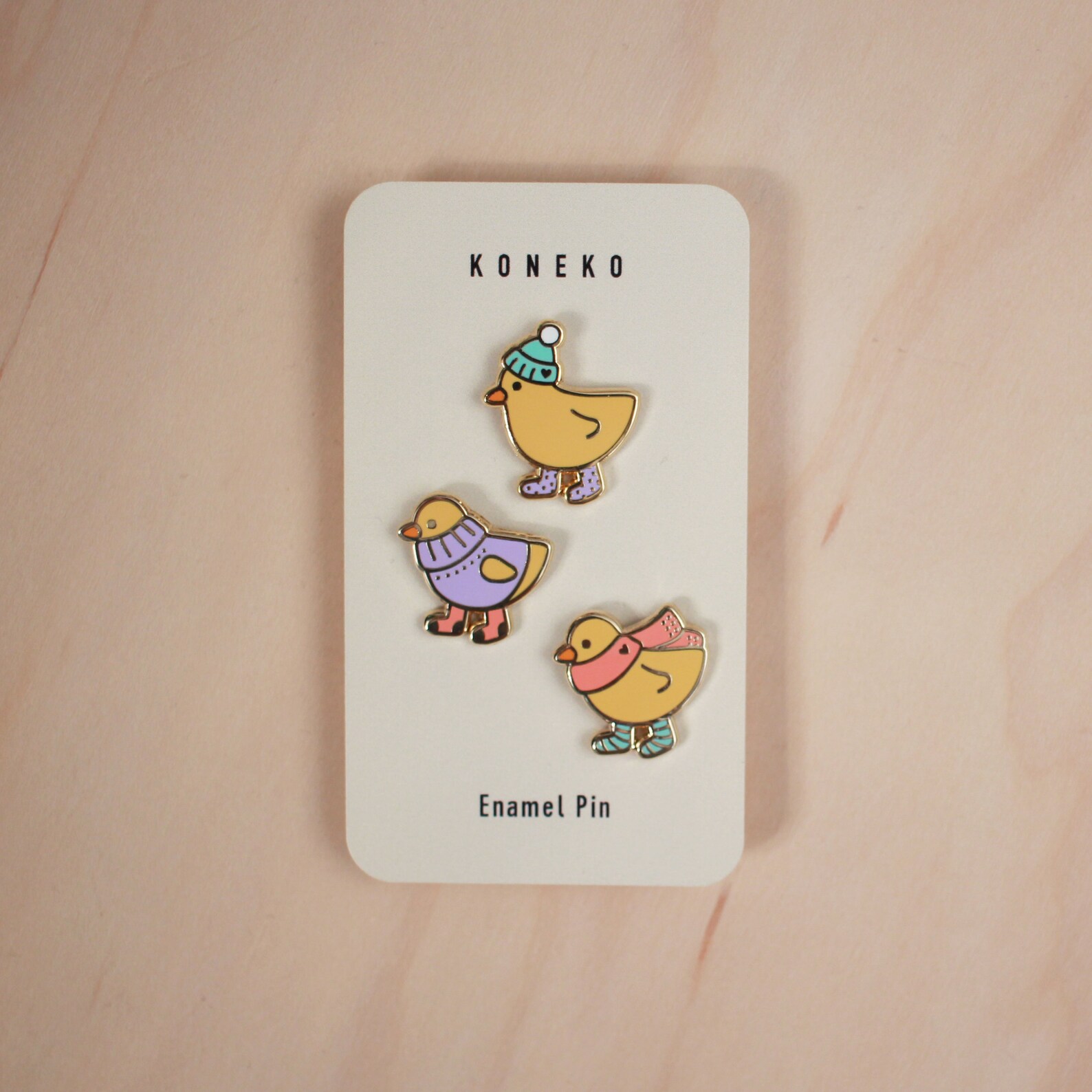 Three Little Ducks Cozy Ducks Enamel Pins Kawaii Enamel Etsy Canada