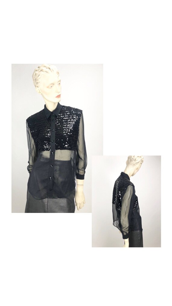 1980s Vintage blouse// Joseph Ribkoff// vintage se