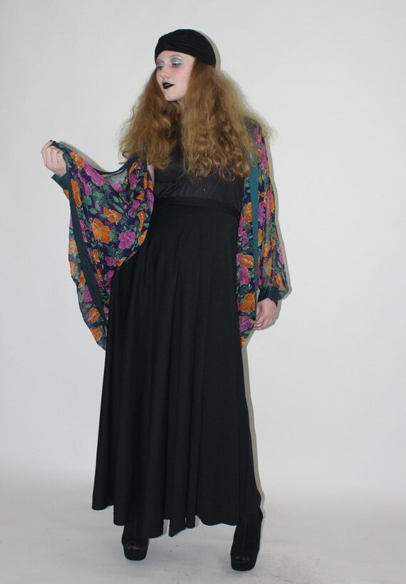 1980s Maggie Shepherd floral cocoon