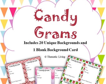 Holiday Candy Gram Etsy