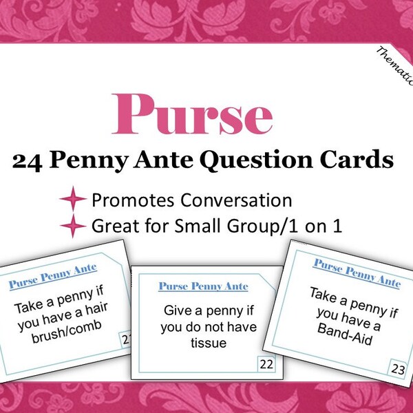 Questions for Penny Ante Etsy