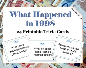 1998 Trivia Etsy