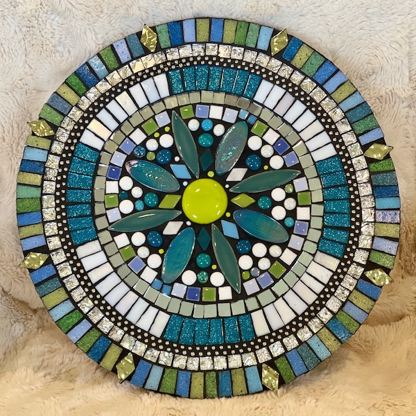 Turquoise Mosaic Mandala