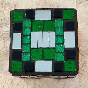 Small Mosaic Color Block Cube - Etsy