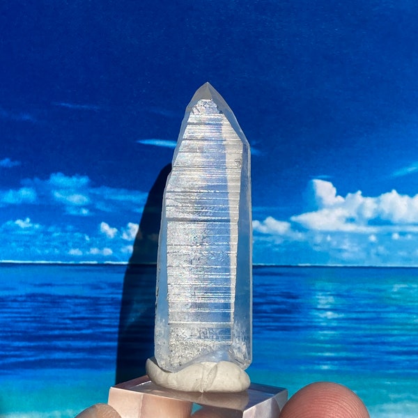 Original Lemurian Seed Crystal • 19 Grams • Akashic Bar Code Record Keeper Lines Quartz OLD STOCK Starseed Crystal From Lemuria