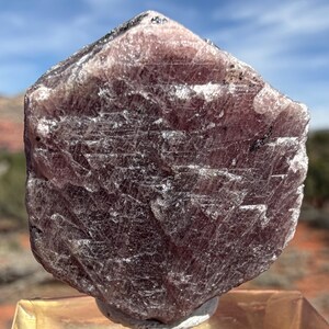 Natural Magenta Trigonal Ruby Crystal Nice Trigon • 27 Grams Corundum India Raw July UV Ultraviolet Blacklight