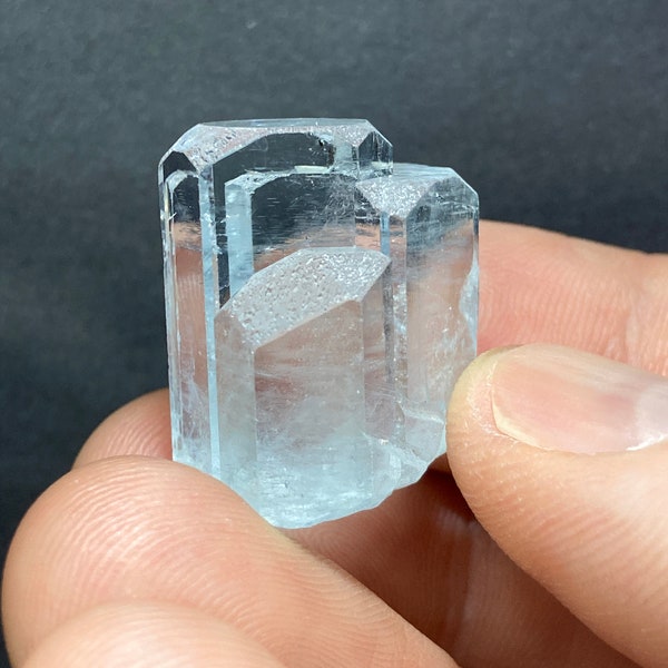 Aquamarine "Towers of Avalon" Good Quality Natural Aquamarine Nagar Pak • 17.7 Grams • Natural Raw Aquamarine Crystal Specimen