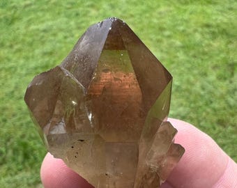 きれいな大きなクンダリーニ シトリン クリスタル クラスター • 約 1/3