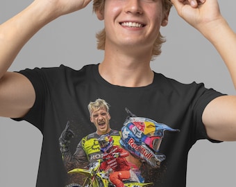 Ken Roczen 94 Kickstart Kenny Suzuki  factory rider for the 2024 AMA Supercross, DTF print in bc 3001 black all size S M L XL