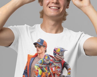 Chase Sexton #1 Red Bull KTM Factory Racing 2023–present Ama champion 250cc 450cc DTF print in bc 3001 white  size S M L XL