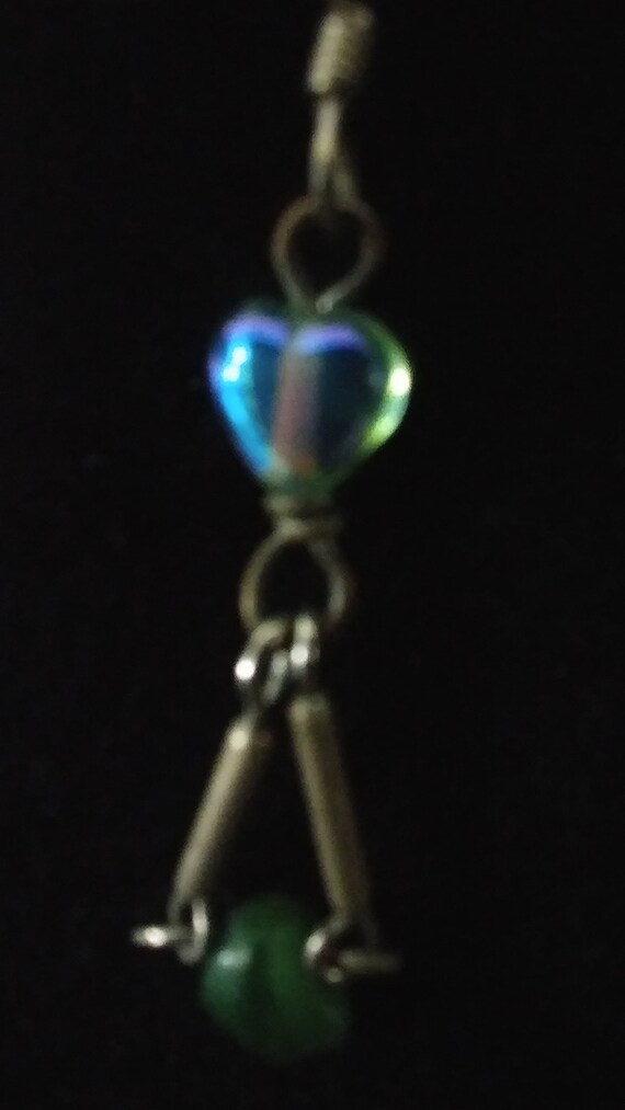 Handmade Triangle Dangle Earrings - image 3