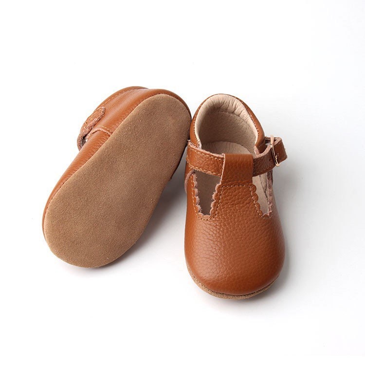 BABY SHOES Size 310/ Baby Shoes Leather Tbar tan/ Toddler Etsy UK