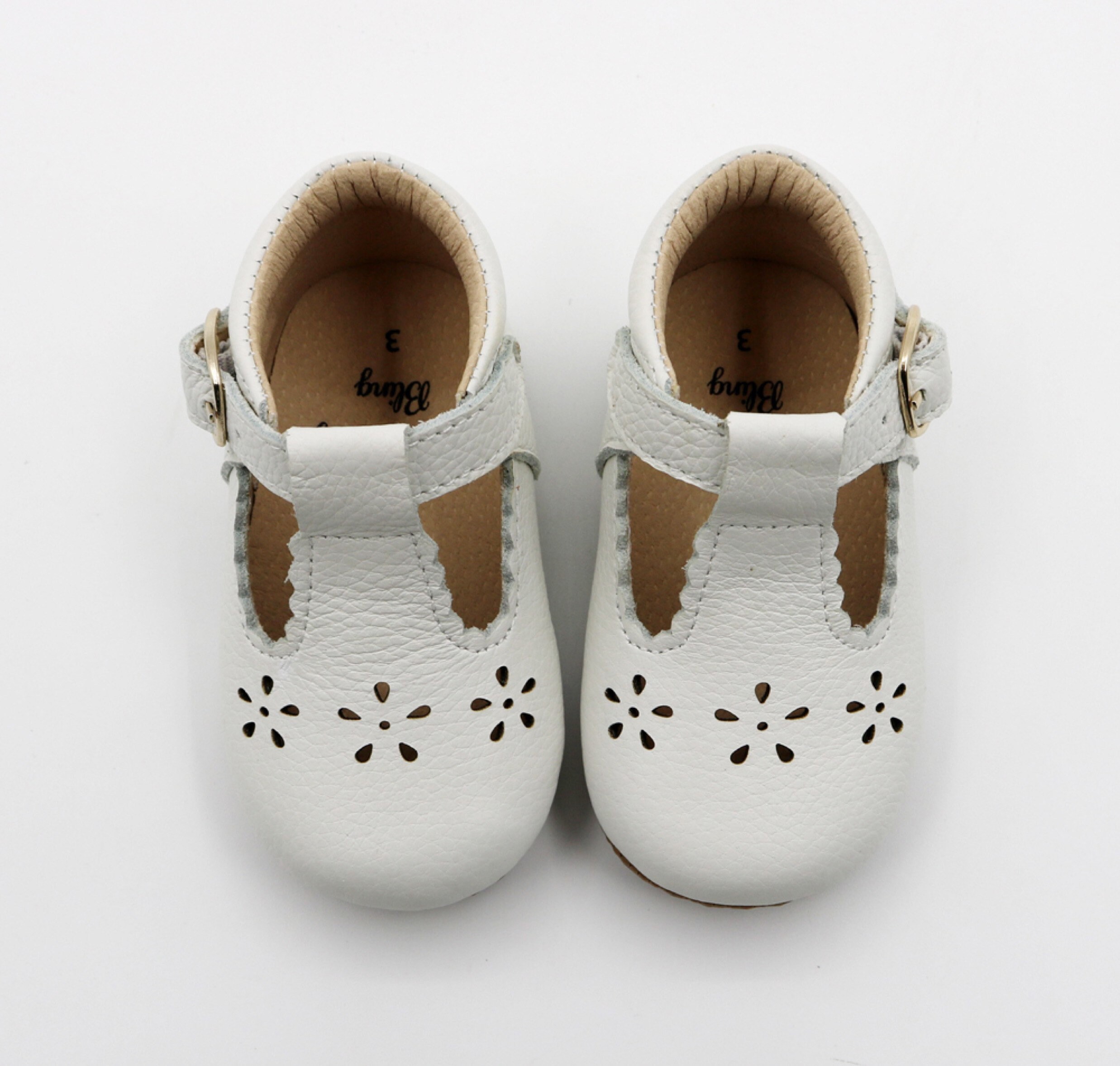 white t bar shoes baby