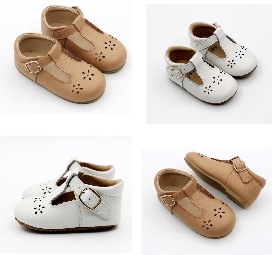 BABY SHOES Size 310/ Baby shoes leather tbar tan/ Toddler Etsy