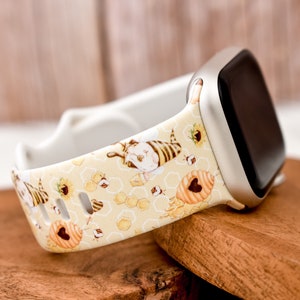 Honeybee Gnomes siliconen horlogeband compatibel met Apple Watch Fitbit Samsung Garmin