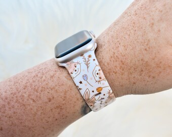 Osterhase Ostern Silikonuhrenband mit Apple Watch kompatibel